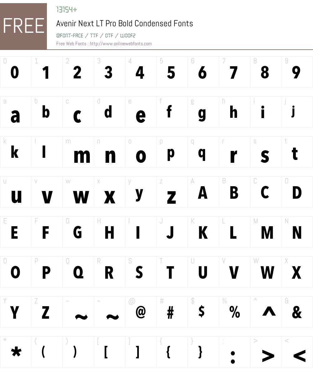 Avenir Next LT Pro Font Screenshots