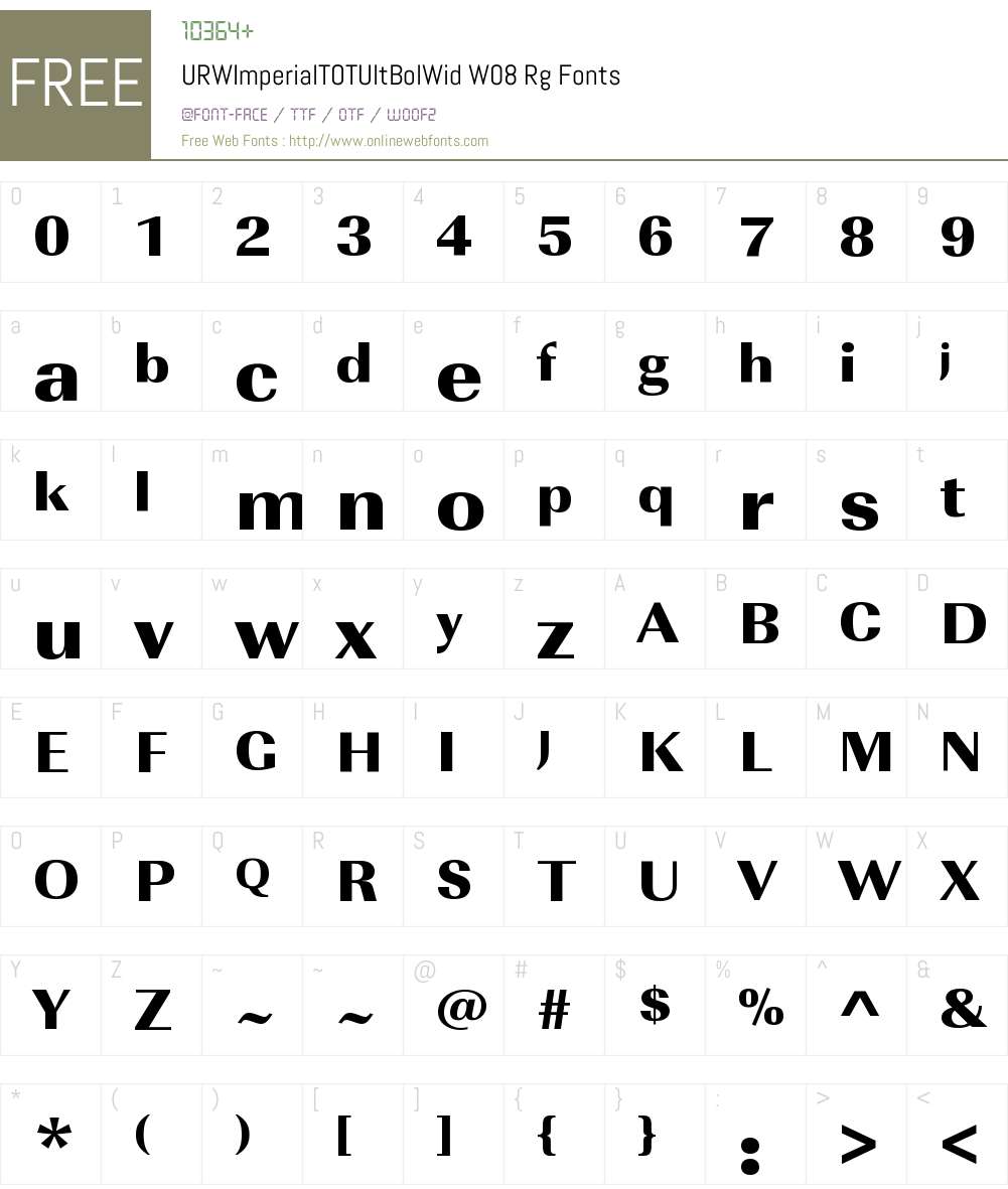 Imperial Font Screenshots