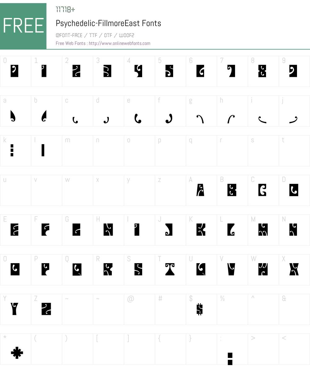 Psychedelic Font Screenshots