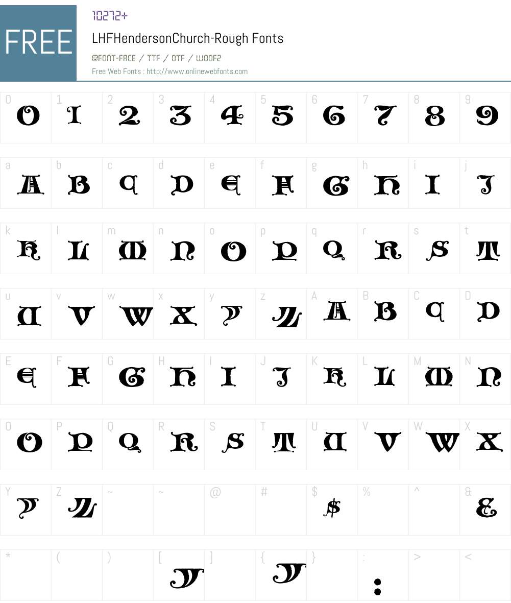 LHF Henderson Church Font Screenshots