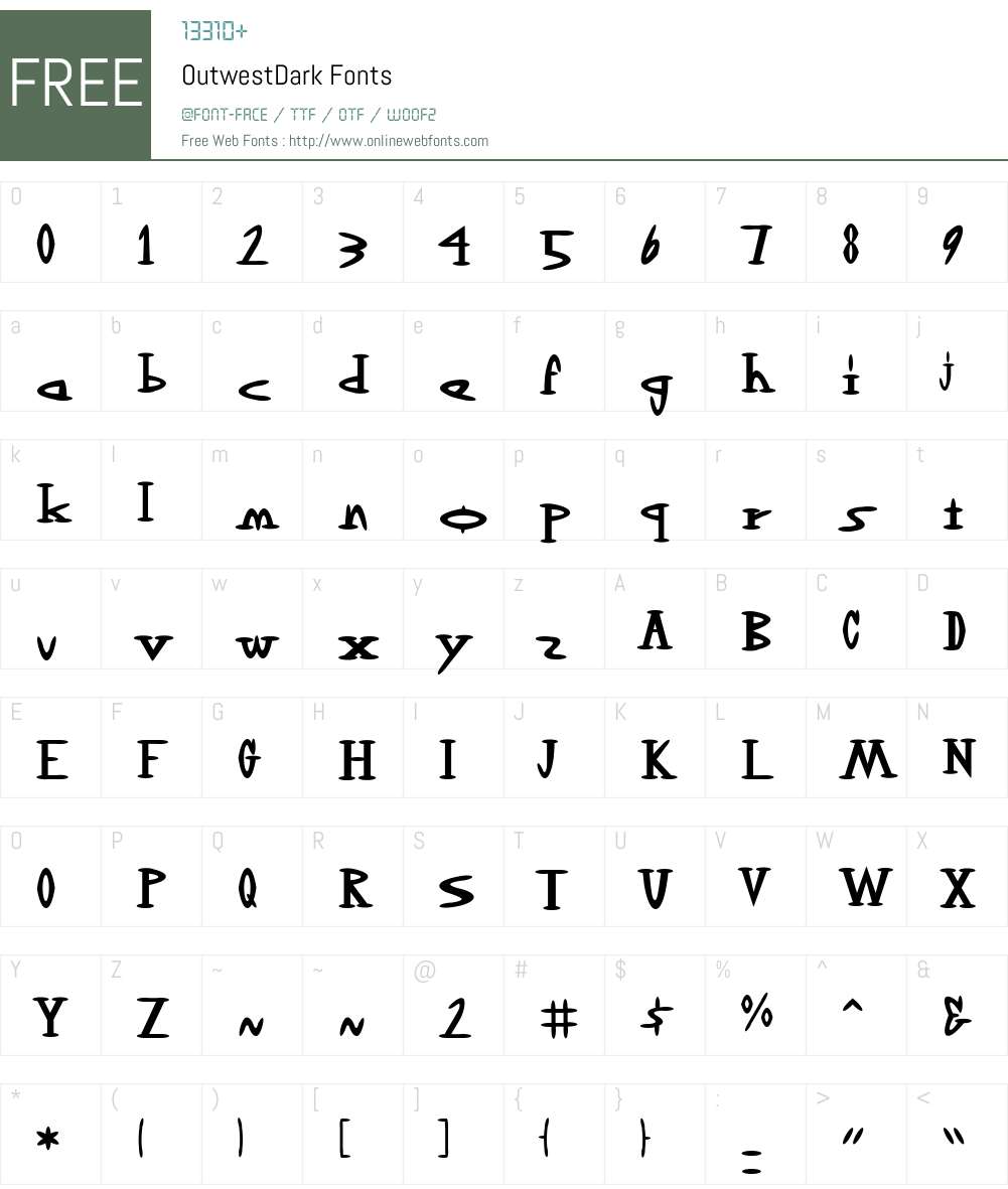 OutwestDark Font Screenshots
