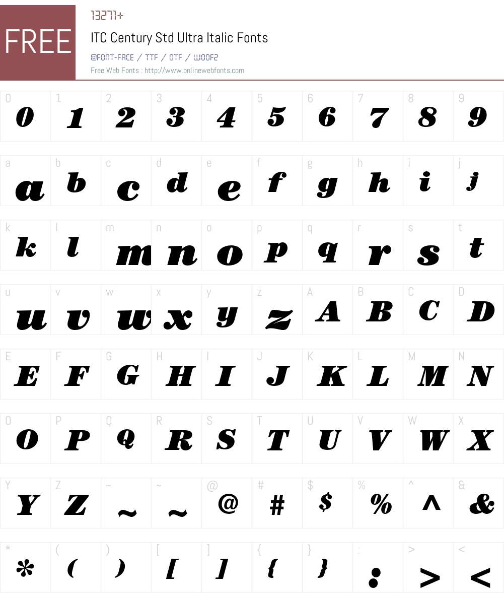 ITC Century Std Font Screenshots