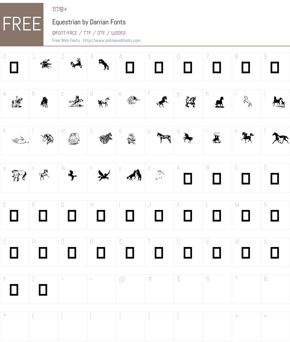 Equestrian by Darrian Font Screenshots