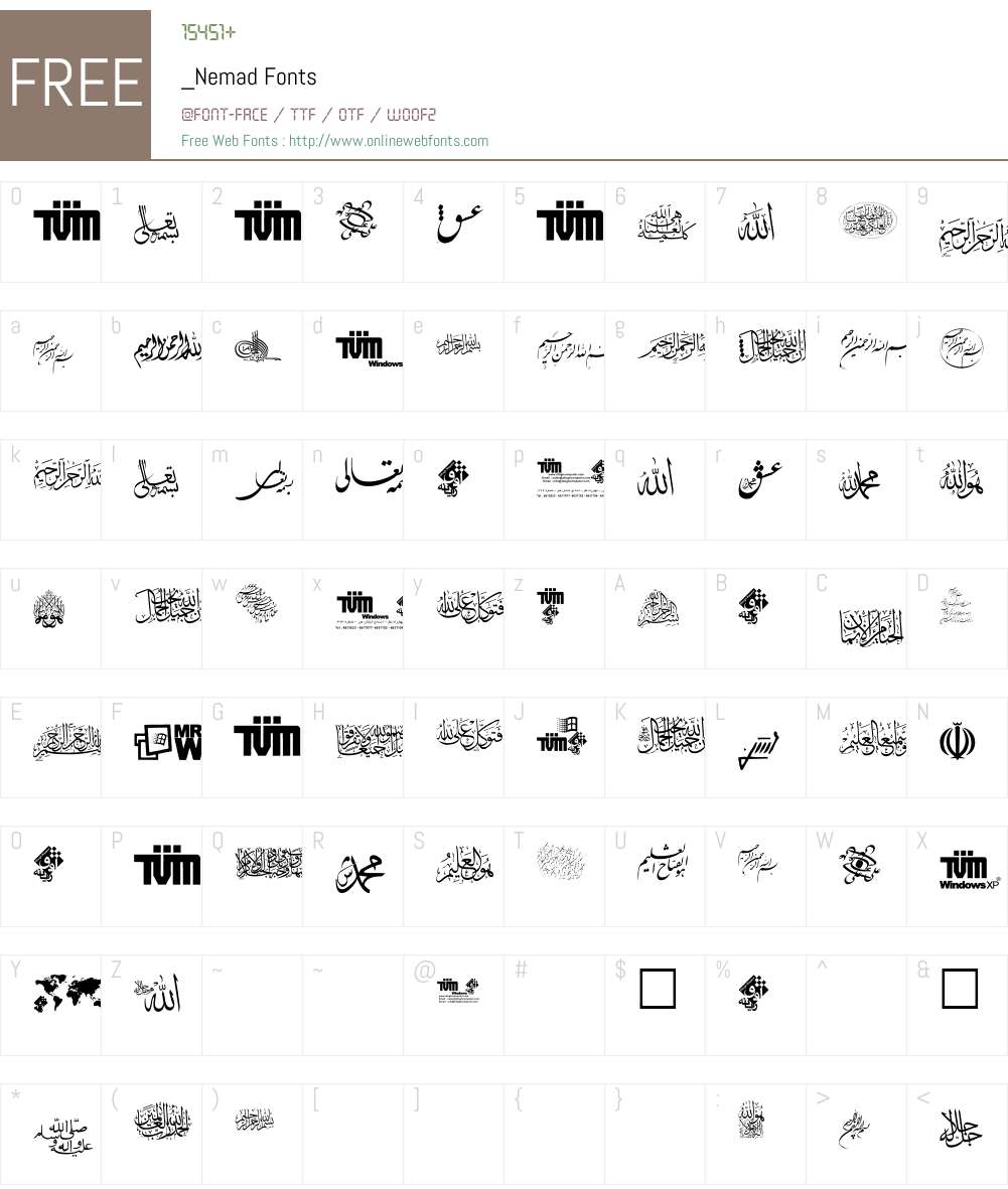 _Nemad Font Screenshots