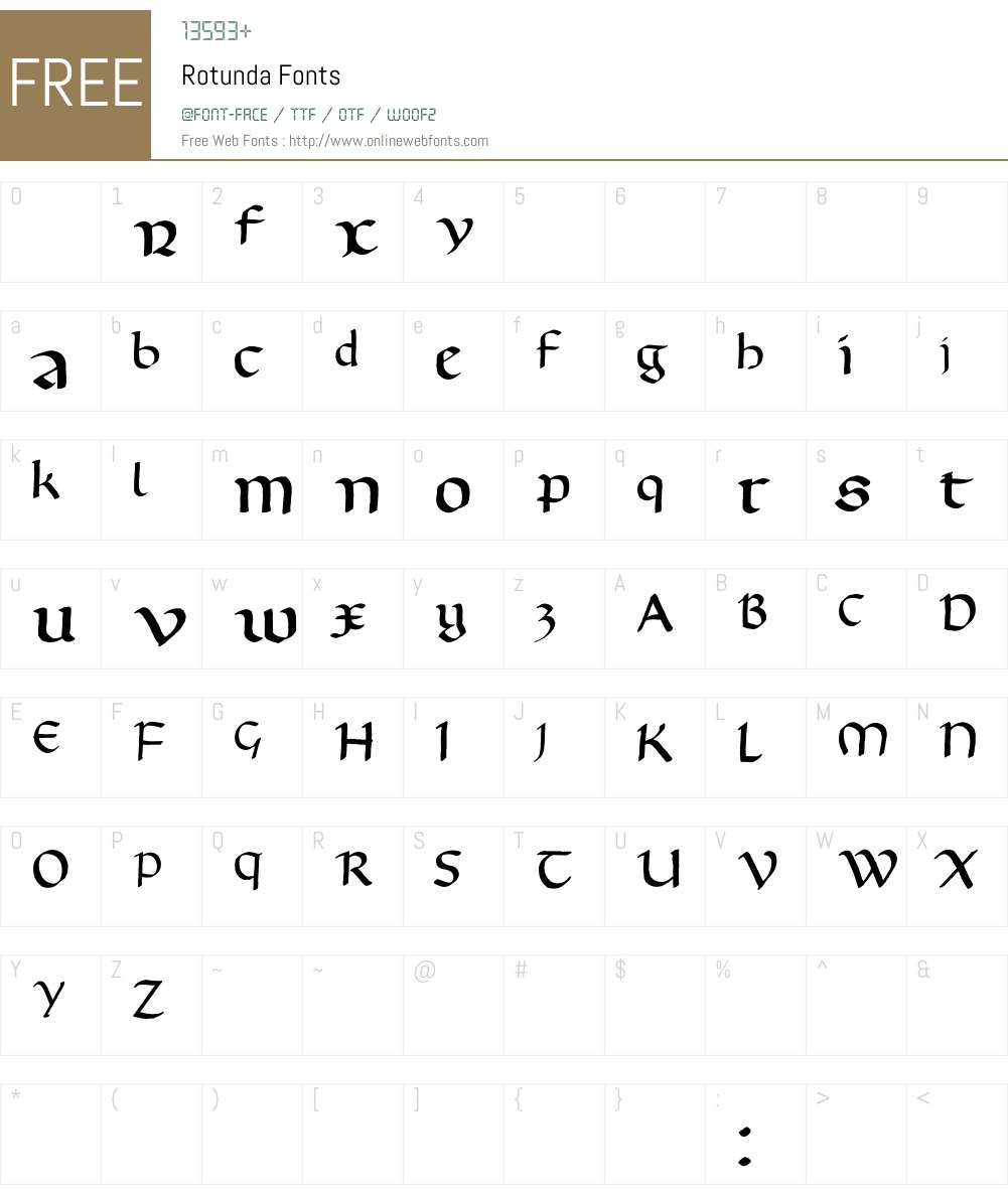 Rotunda Font Screenshots