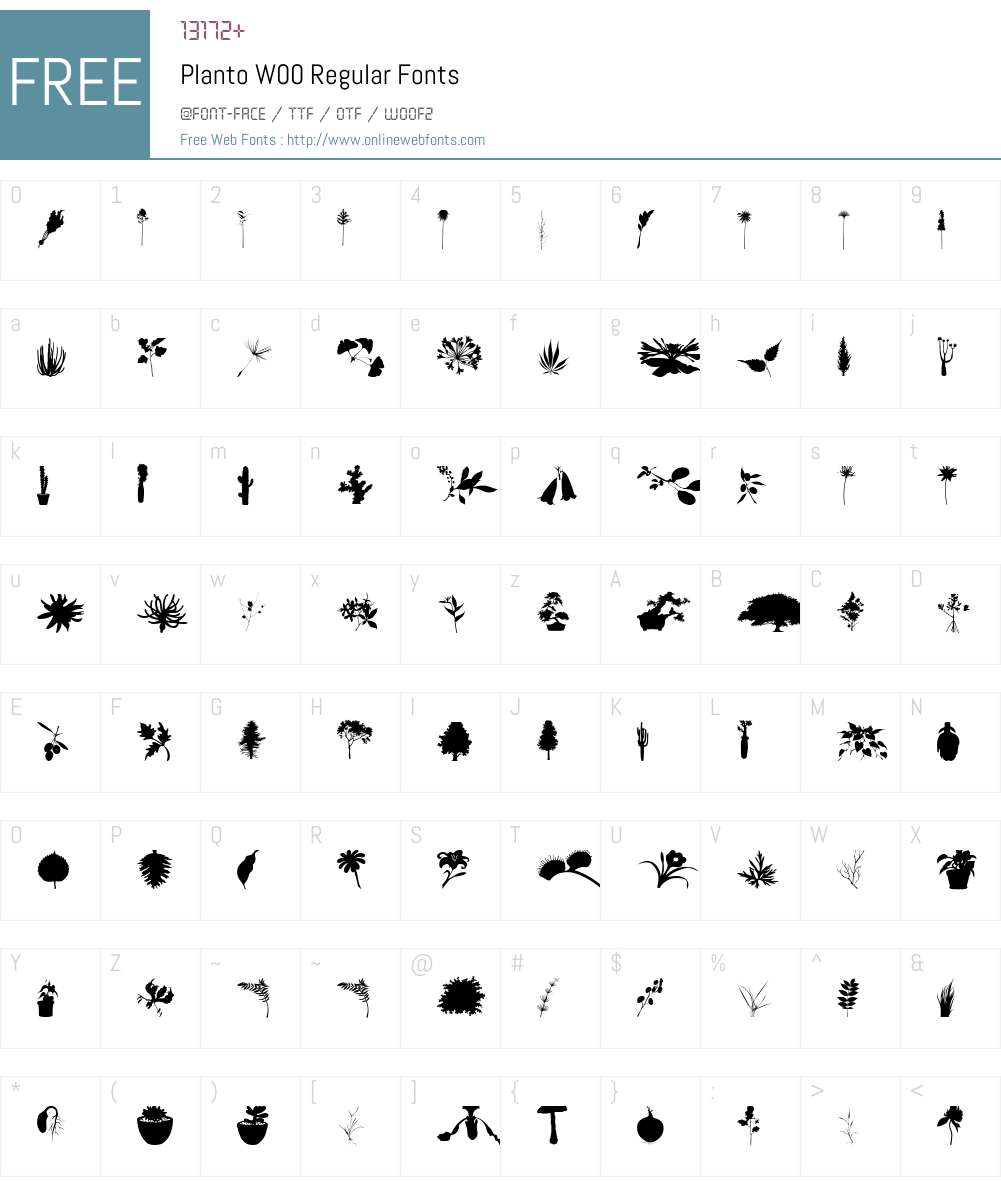 Planto Font Screenshots