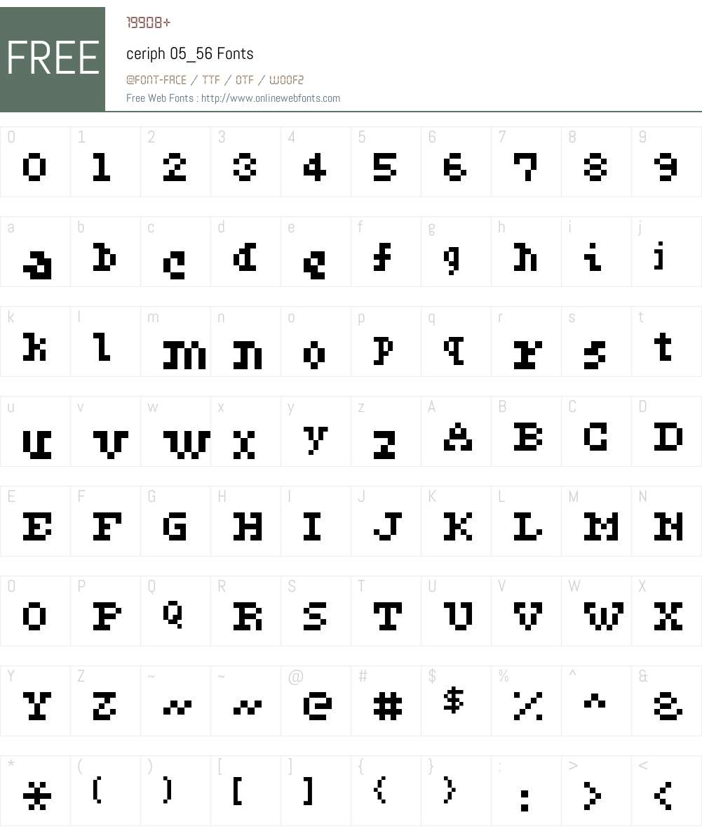 ceriph 05_56 Font Screenshots