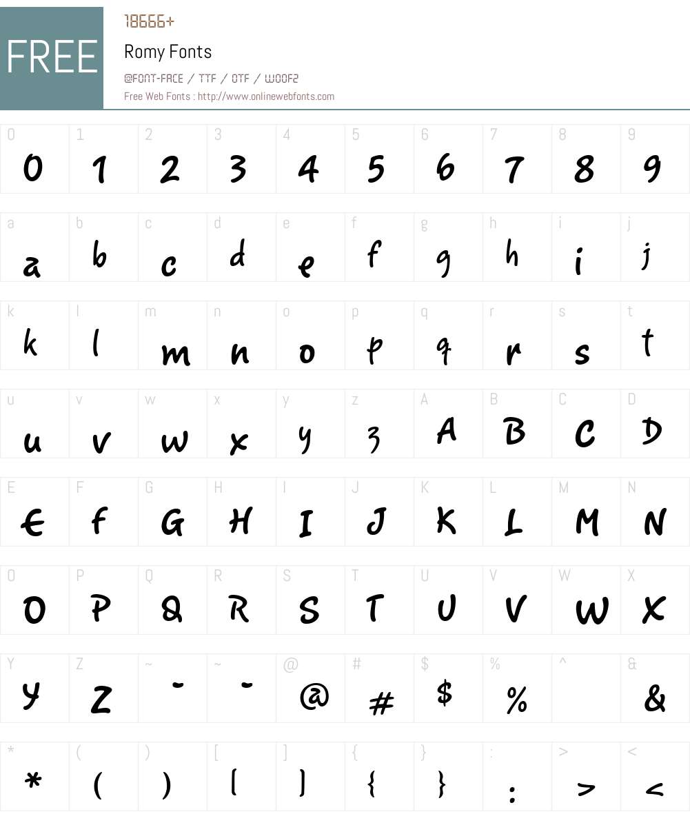 Romy Font Screenshots