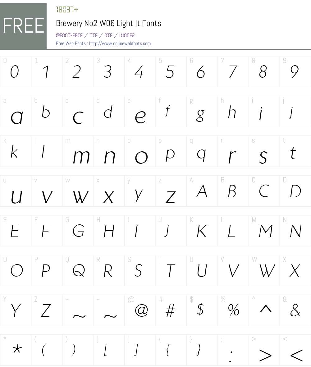 Brewery No 2 Font Screenshots