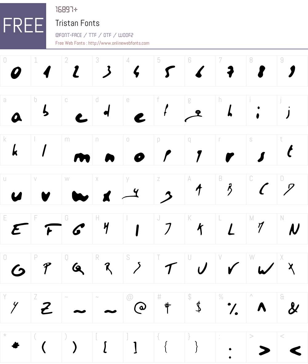 Tristan Font Screenshots