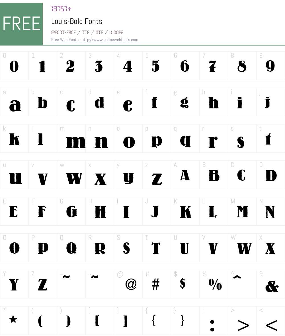 Louis Font Screenshots
