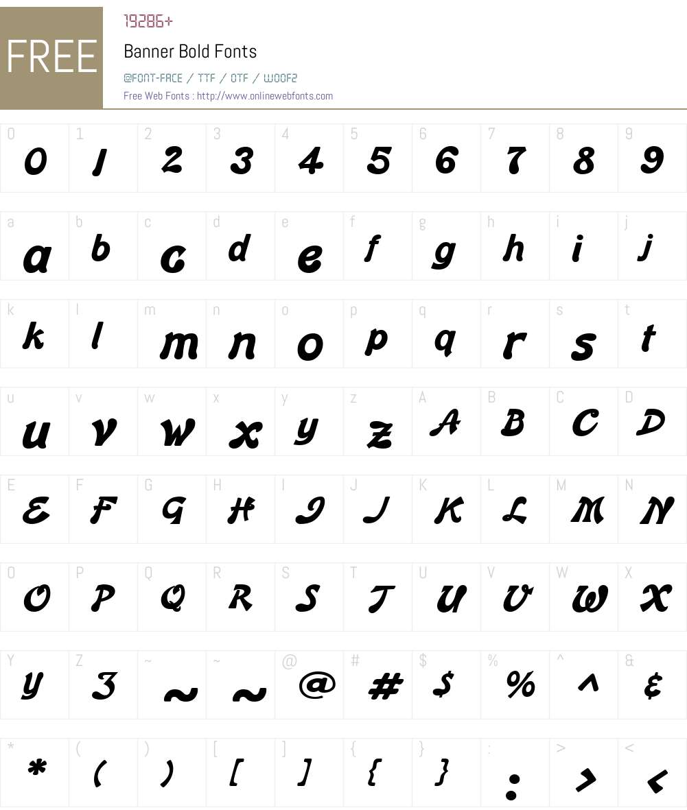 Banner Font Screenshots