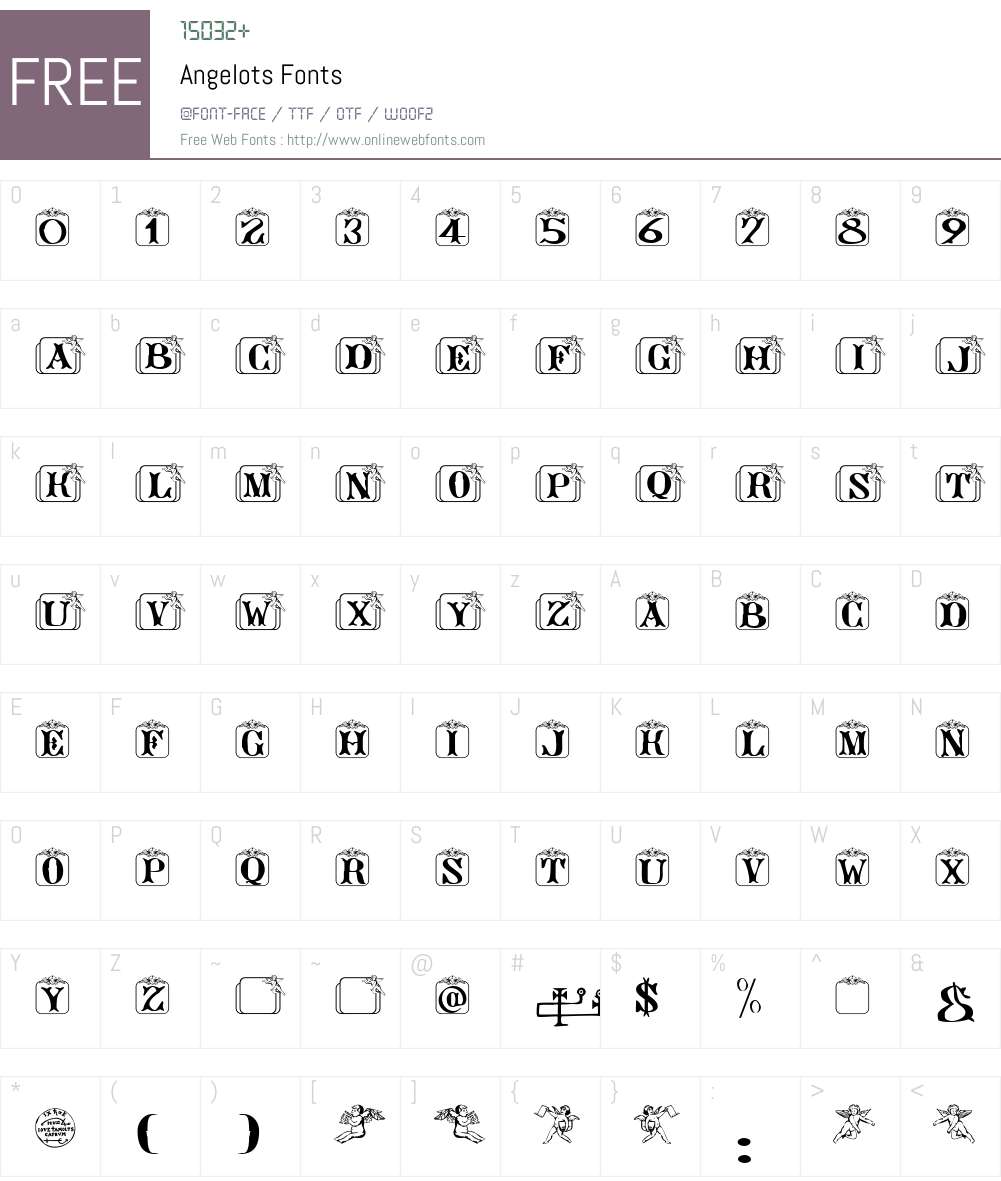 Angelots Font Screenshots