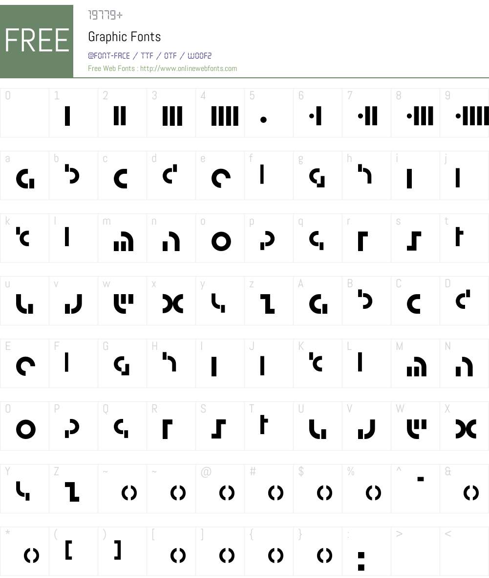 Graphic Font Screenshots