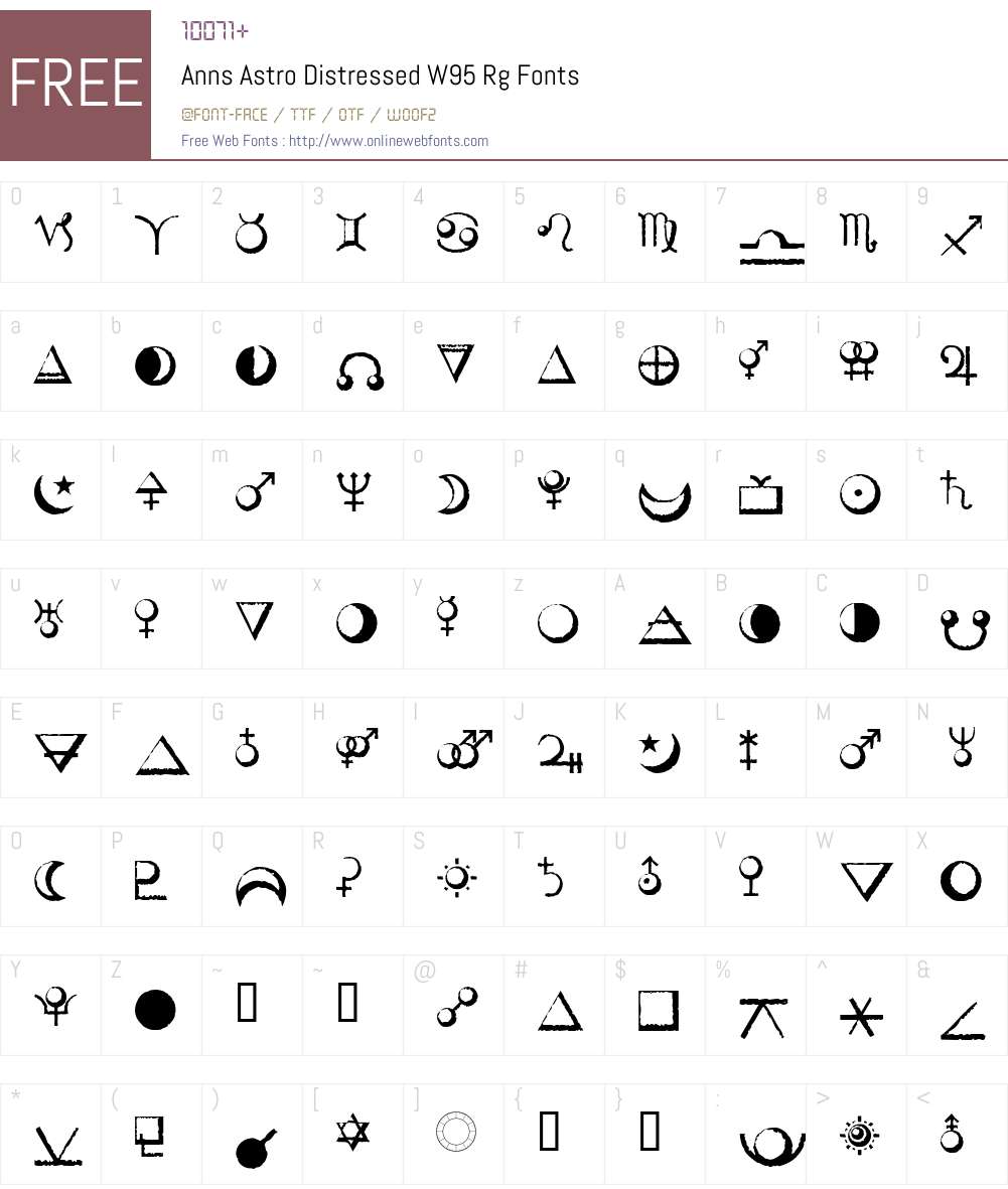 Ann's Astro Distressed Font Screenshots