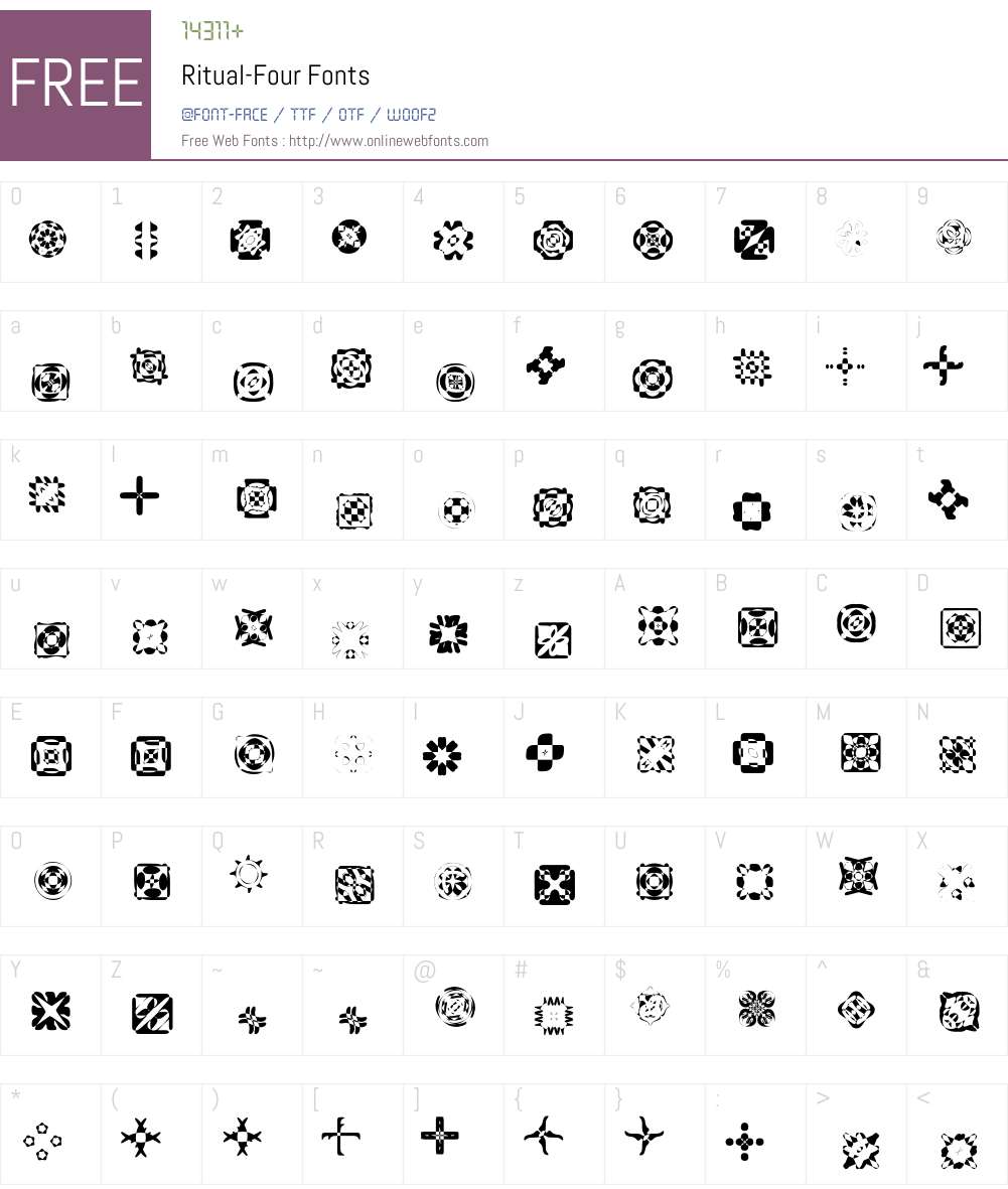 Ritual Font Screenshots