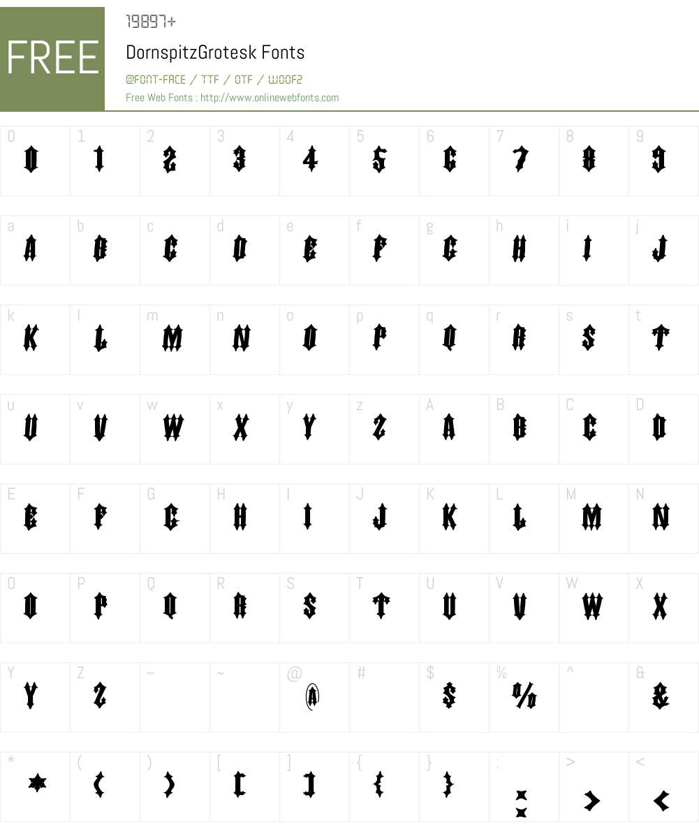 DornspitzGrotesk Font Screenshots