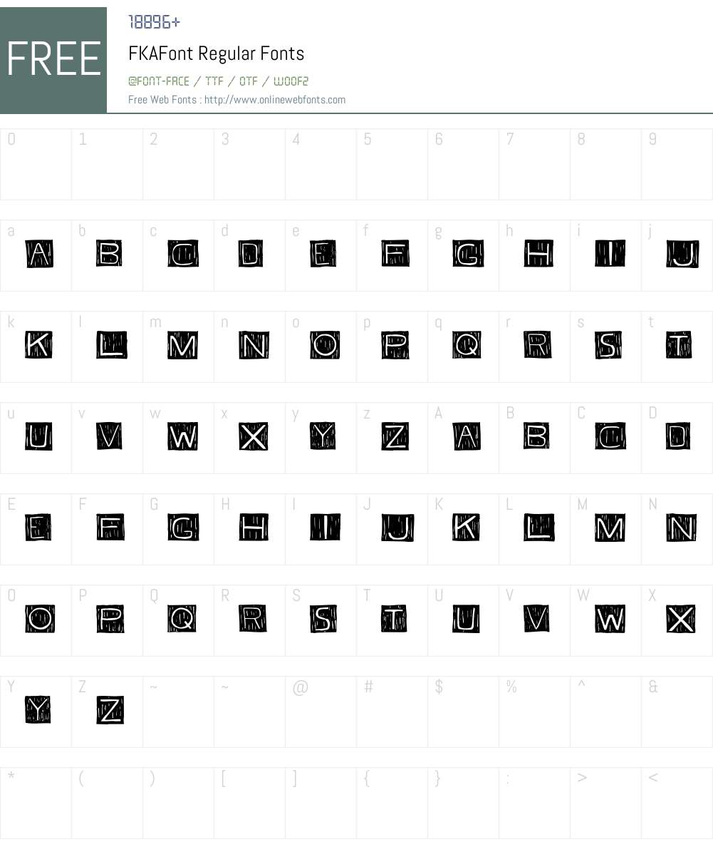 FKAFont Font Screenshots