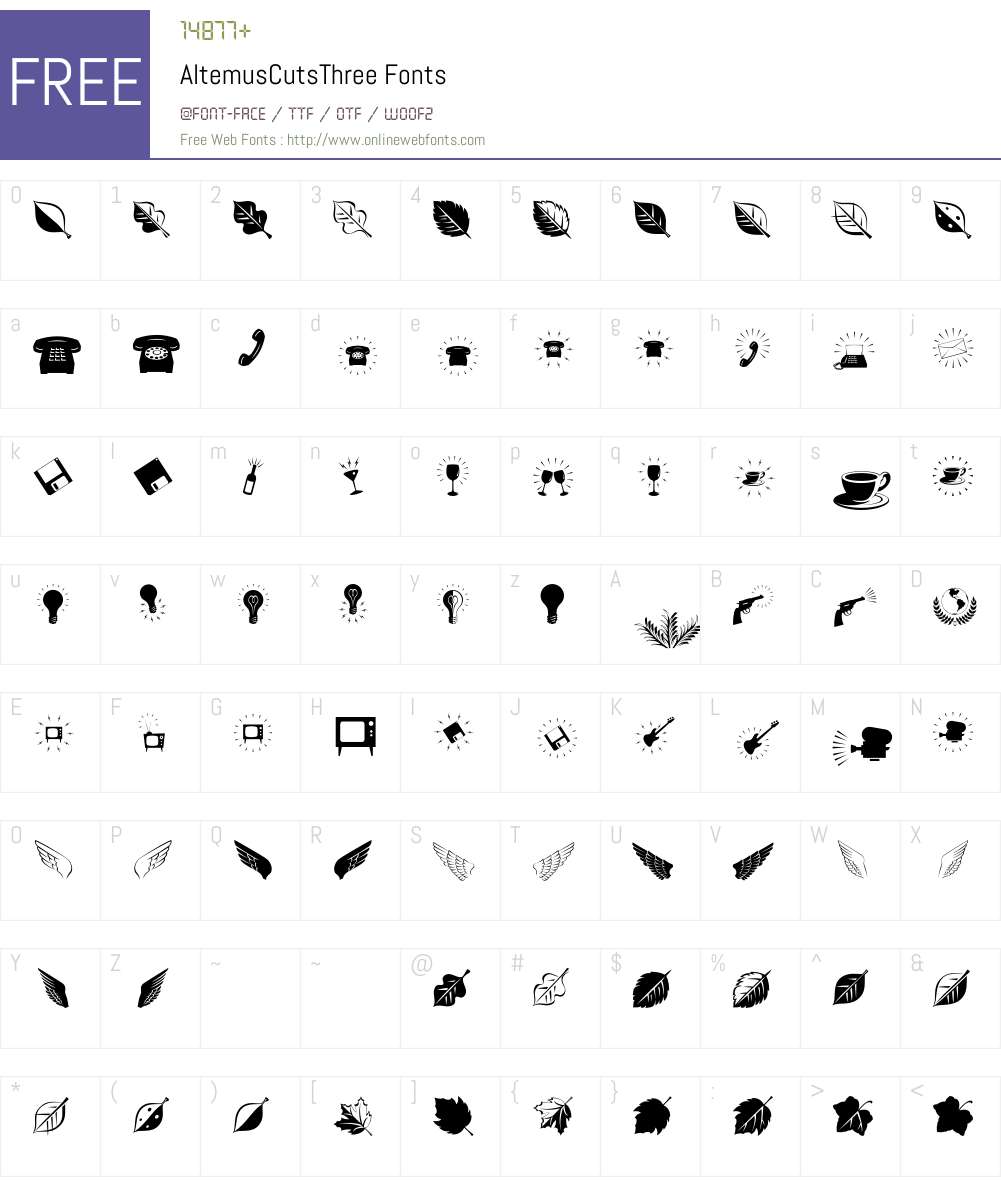 Altemus Font Screenshots
