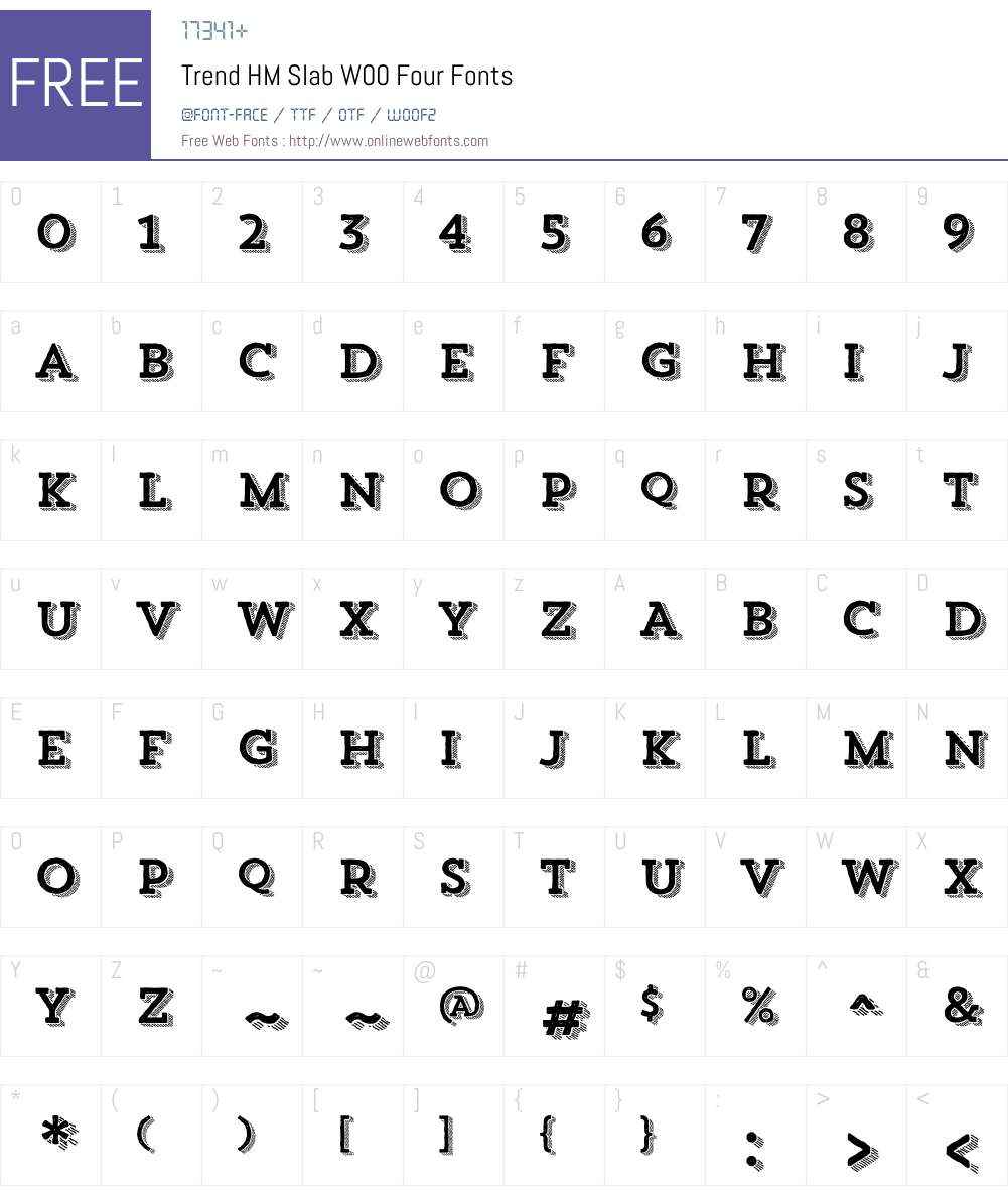 TrendHMSlabW00-Four Font Screenshots