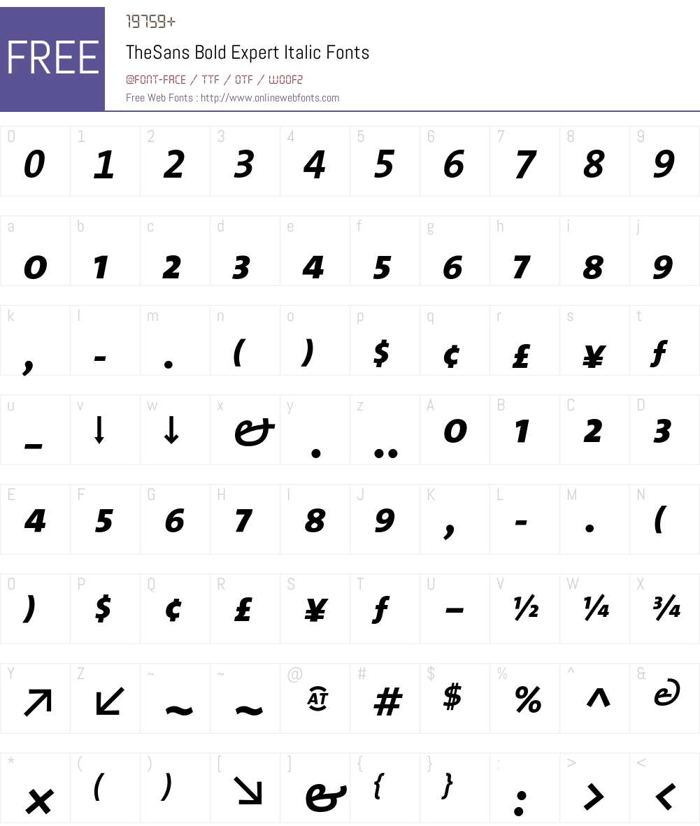 The Sans Bold- Font Screenshots