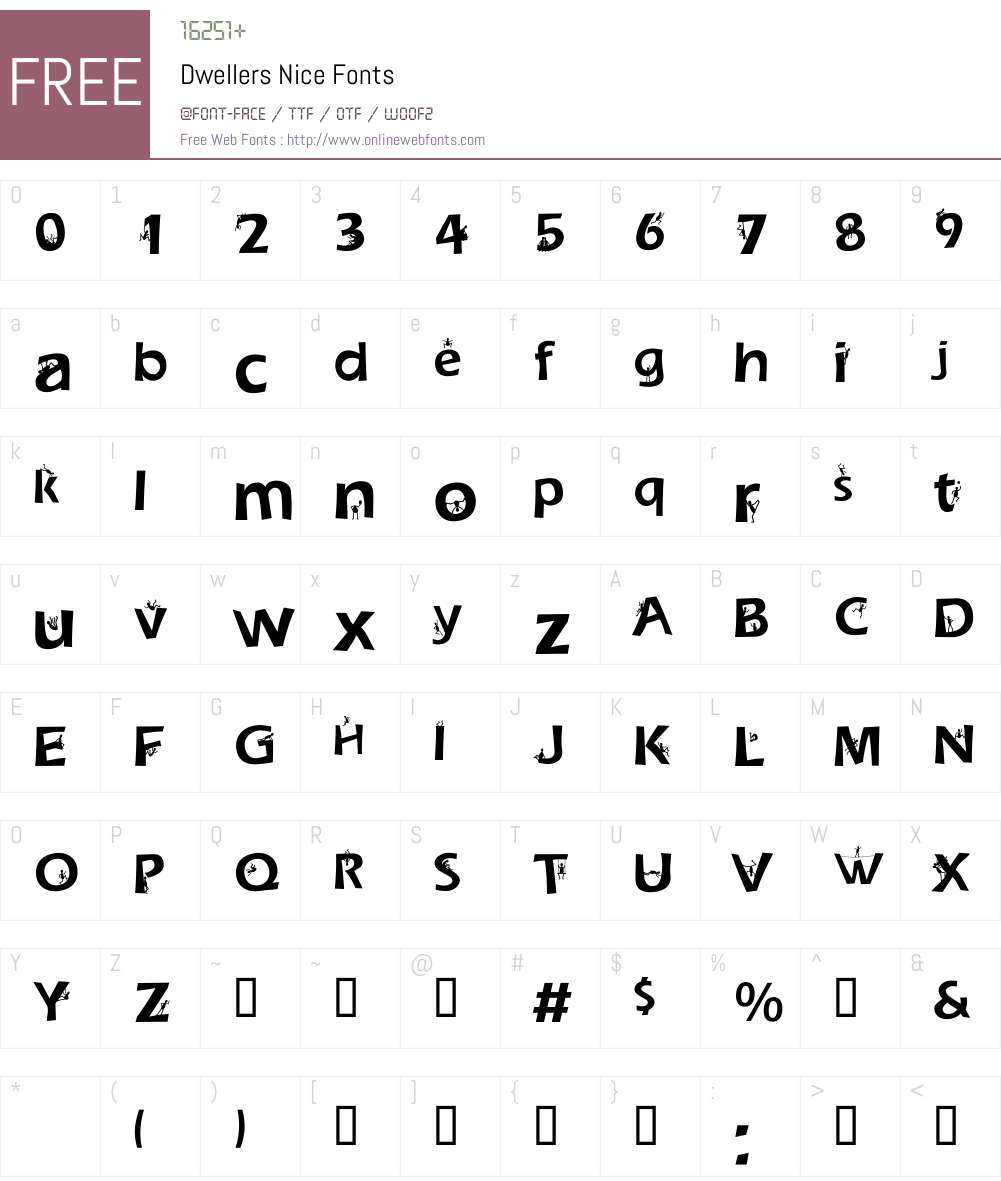 Dwellers Font Screenshots