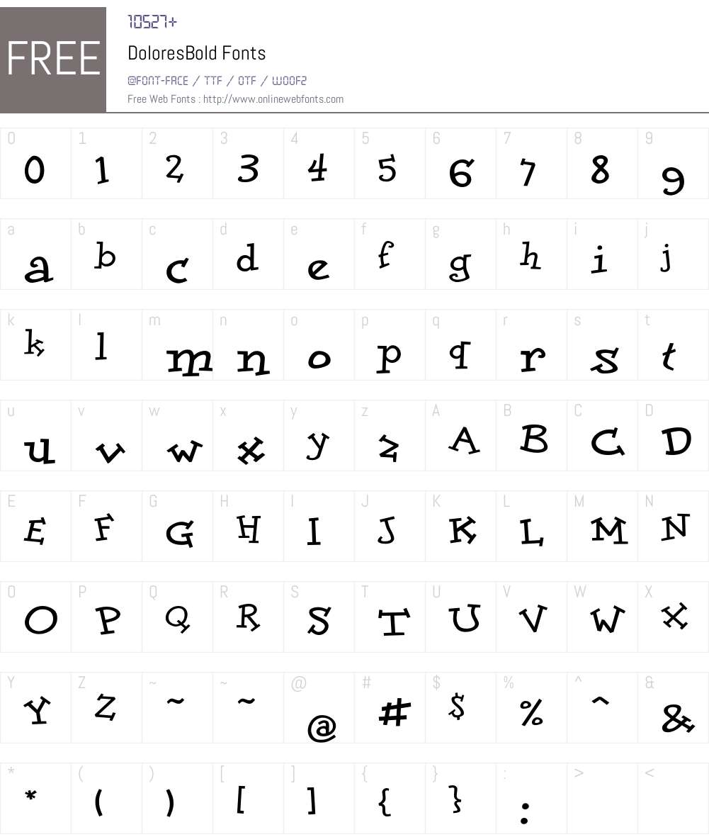 DoloresBold Font Screenshots