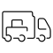 Logistics Truck Outline