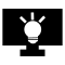 Lightbulb On And Monitor