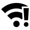 WiFi Signal With Exclamation Mark