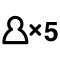 Five Persons Symbol