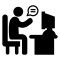 Man On His Desk In Chat With A Client
