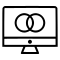 Monitor Screen Lcd Circle Connection