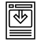 Youtube Page Arrow Down