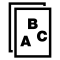 ABC Letters On Paper Interface Symbol