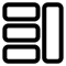 Webpage Organization Outlined Button Of Interface