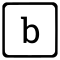 B Lowcase Latin Keyboard