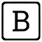 B Uppercase Latin Keyboard