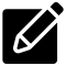 Note Filled Square With A Pencil