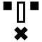 Vertical Lines And Cross Interface Symbol
