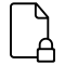 Lock File Security Interface Symbol Of Stroke