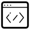Code Signs In A Window Outline