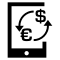 Money Euro Dollar Exchange Symbol On A Tablet