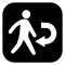 Walking Man With Reverse Arrow