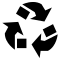 Triangular Arrows Ecological Symbol