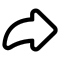 Right Arrow Outline