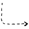 Turn Right Arrow With Broken Line