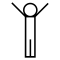 Person Standing With Arms Up
