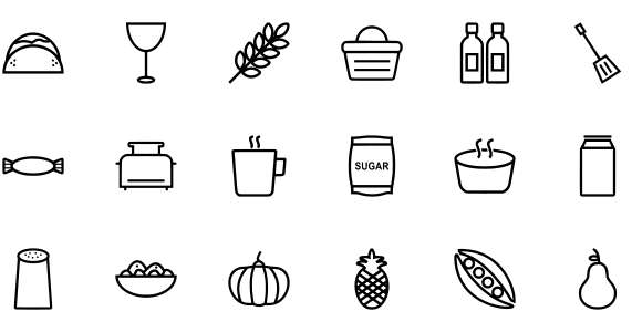 Food Iconset Line