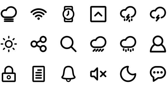 Lined Icons